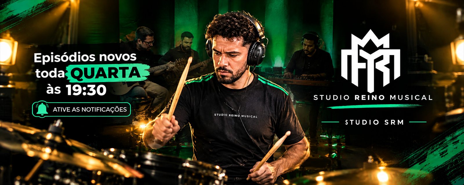 Episódios novos toda quarta às 19:30 — Studio Reino Musical